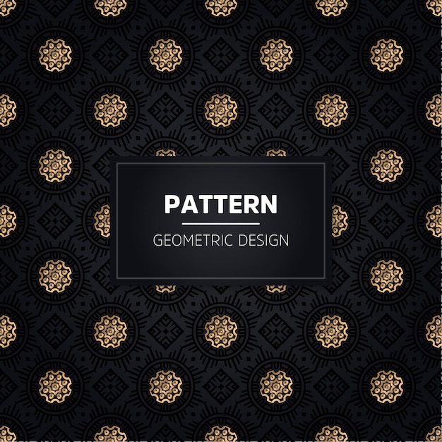 Seamless pattern. Vintage decorative golden ornamental.