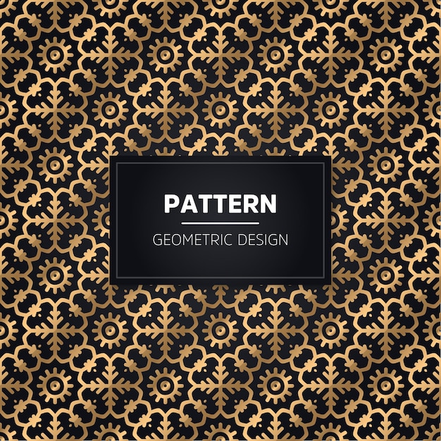 Seamless pattern. Vintage decorative golden ornamental.