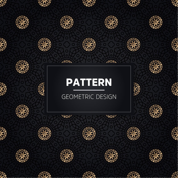 Seamless pattern. Vintage decorative golden ornamental.