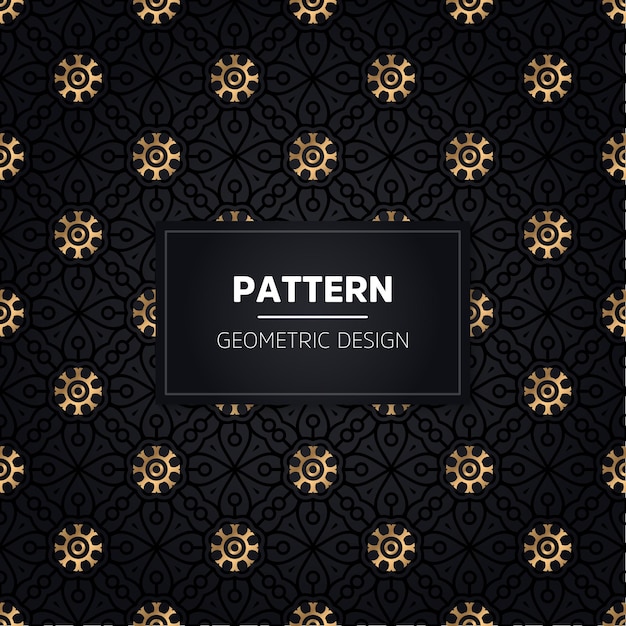 Seamless pattern. Vintage decorative golden ornamental.