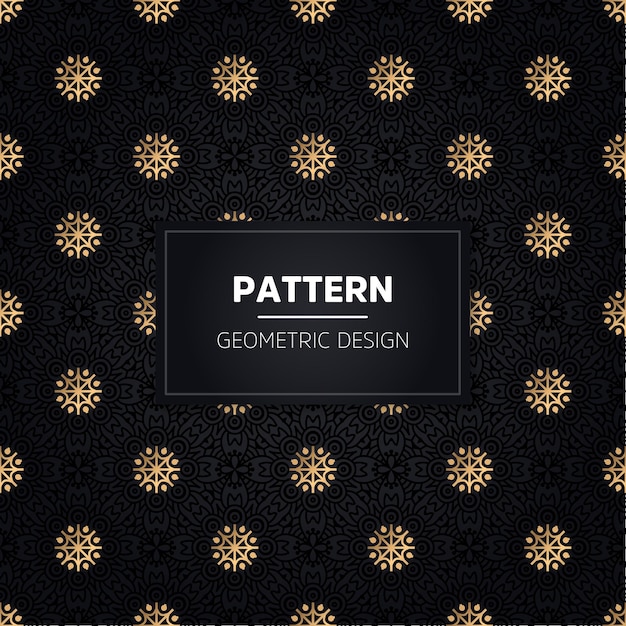 Seamless pattern. Vintage decorative golden ornamental.