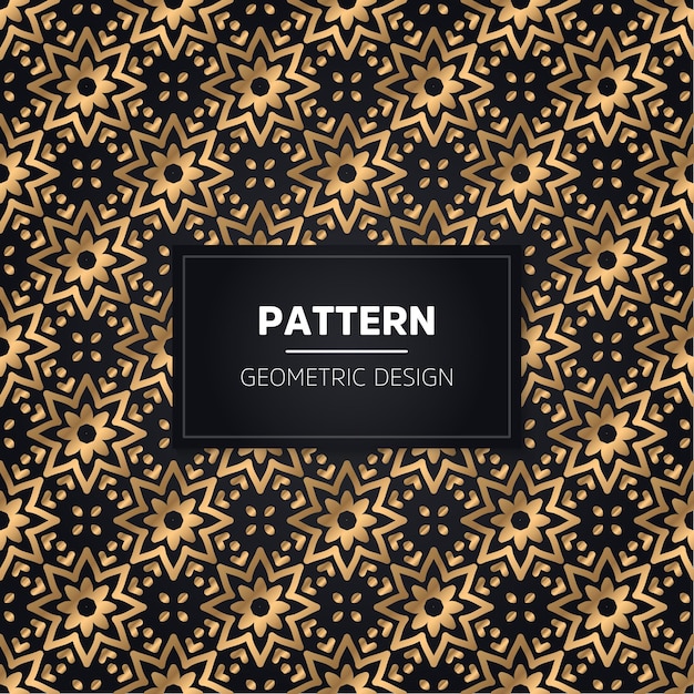 Seamless pattern. Vintage decorative golden ornamental.