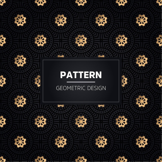 Seamless pattern. ornamentale dorato decorativo dell'annata.