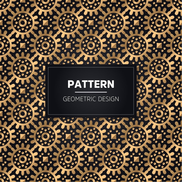 Seamless pattern. Vintage decorative golden ornamental.