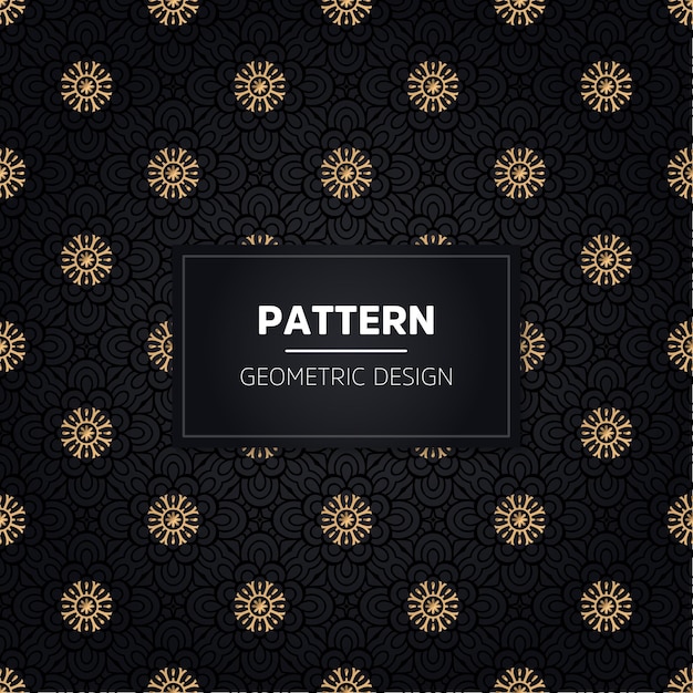 Seamless pattern. Vintage decorative golden ornamental.