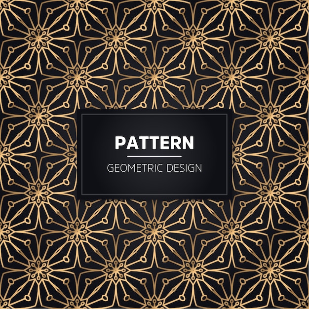 Seamless pattern. ornamentale dorato decorativo dell'annata.