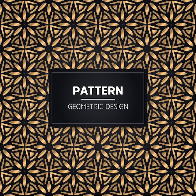 Seamless pattern. Vintage decorative golden ornamental.