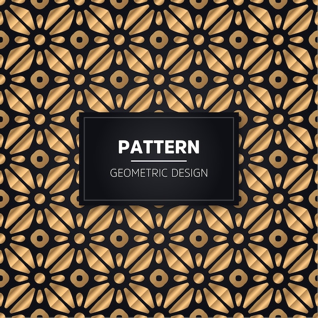 Seamless pattern. ornamentale dorato decorativo dell'annata.