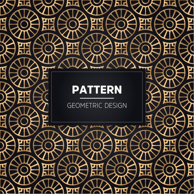 Seamless pattern. Vintage decorative golden ornamental.