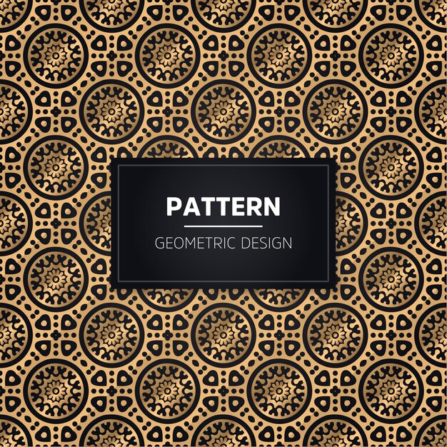 Seamless pattern. Vintage decorative golden ornamental.