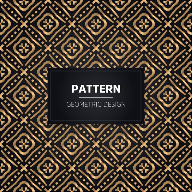 Seamless pattern. ornamentale dorato decorativo dell'annata.