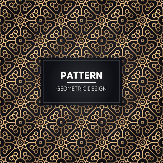 Seamless pattern. Vintage decorative golden ornamental.