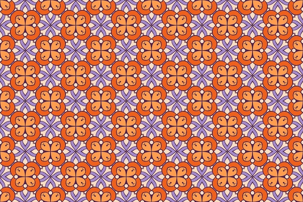 Seamless pattern. Vintage decorative tiles.