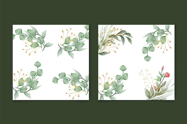 seamless pattern watercolor beautiful flower and leaves design