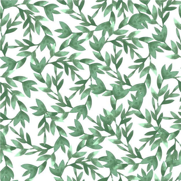 Seamless pattern watercolor olive branch Sketch of olive branch