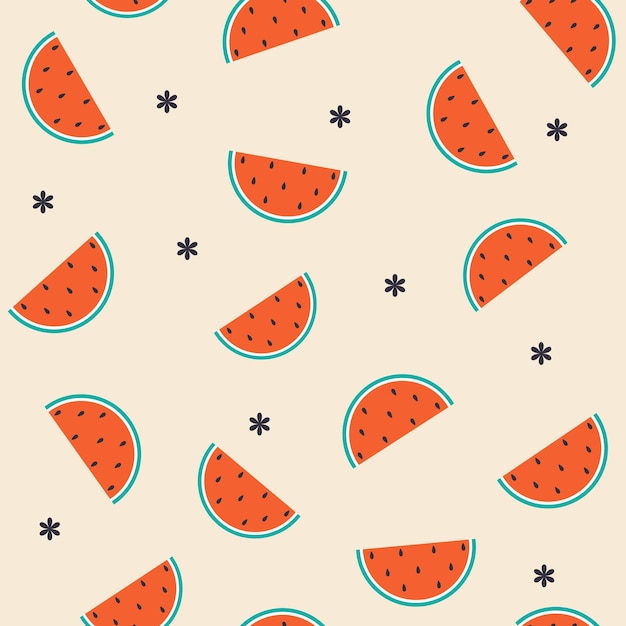 A seamless pattern of watermelon