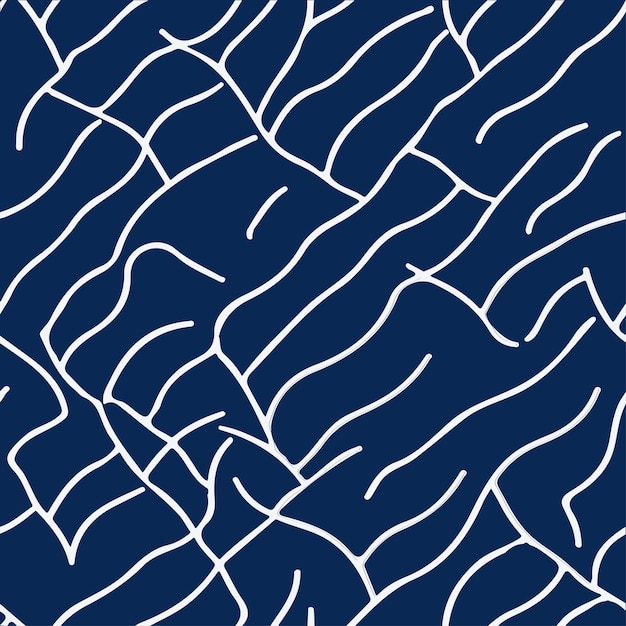 Seamless pattern of waves vector art
