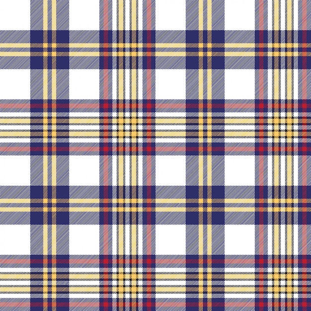 Seamless pattern white blue check plaid