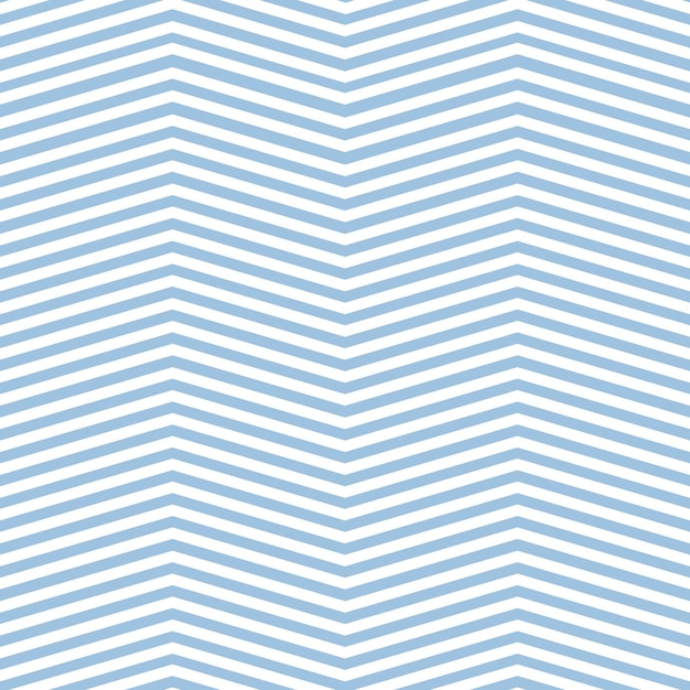 Seamless pattern of white and light blue lines in a zig-zag shape.