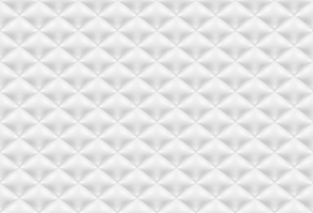 Seamless pattern white quilted fabric