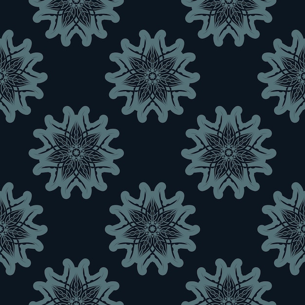 Seamless pattern of winter snowflakes good for backgrounds prints apparel and textiles