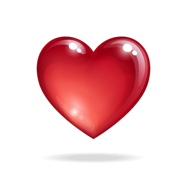 Seamless pattern with 3d hearts