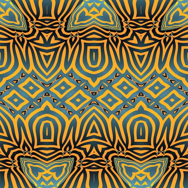 Seamless pattern with abstract geometrical ornament Textile rapport