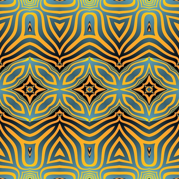 Seamless pattern with abstract geometrical ornament Textile rapport