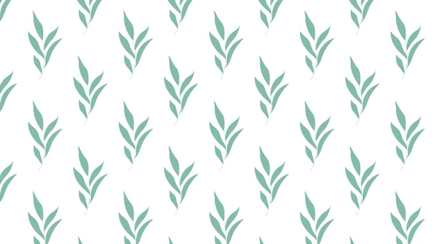 Seamless pattern with abstract hand drawn plants Vector illustration