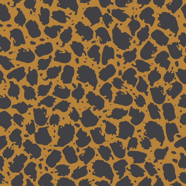 Seamless pattern with abstract spots animal print splashes
