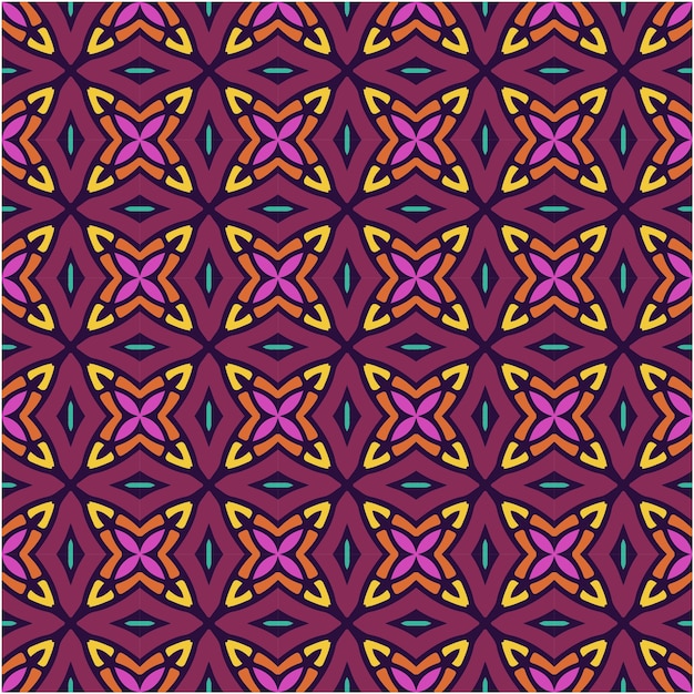 Seamless pattern with abstract style