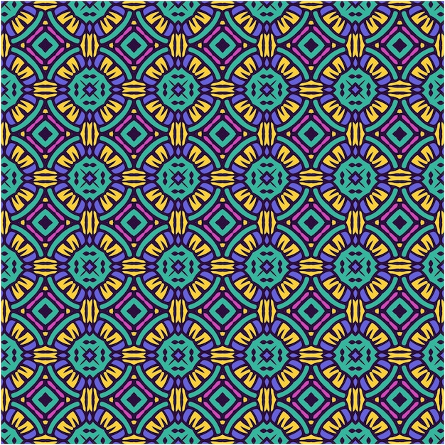 Seamless pattern with abstract style