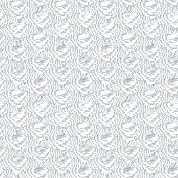 Vector seamless pattern with abstract waves texture