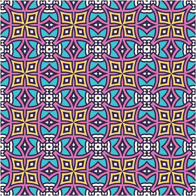 Seamless pattern with batik motif style