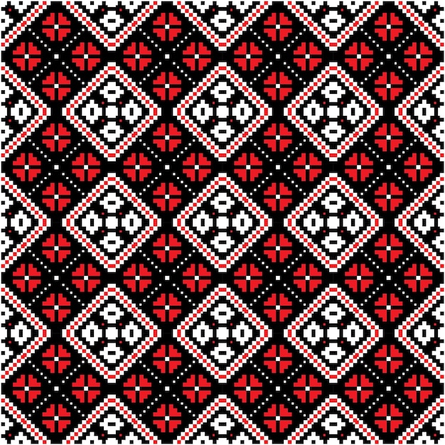 Seamless pattern with batik   style