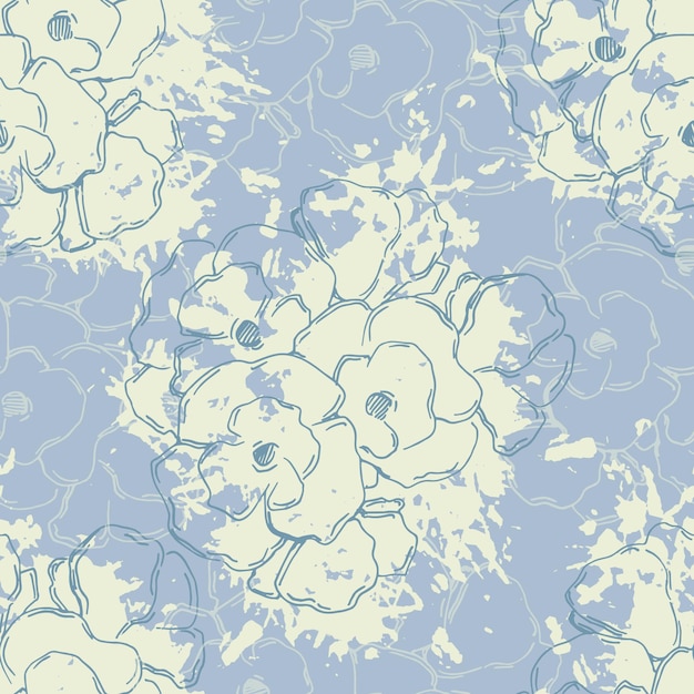 Seamless pattern with Beautiful Cherry blossom