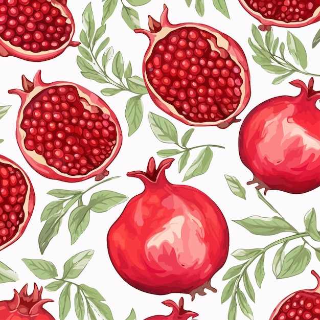 Vector seamless pattern with berries vector