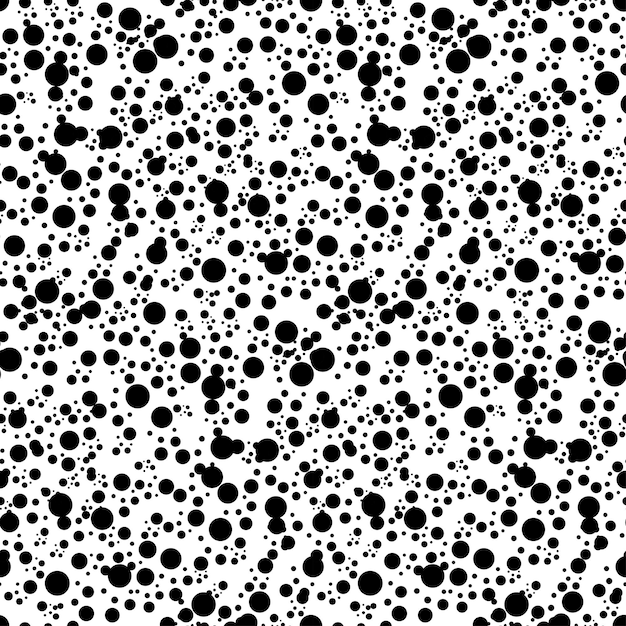 Seamless pattern with black dots on white Background for your design