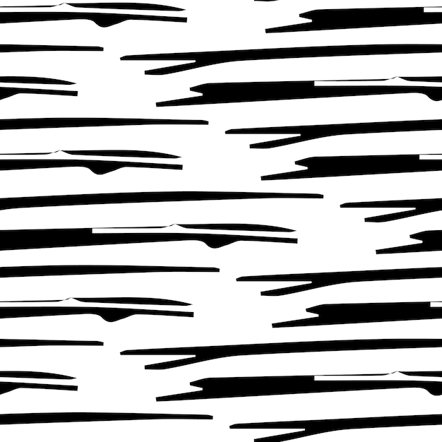 Seamless pattern with black pencil brushstrokes