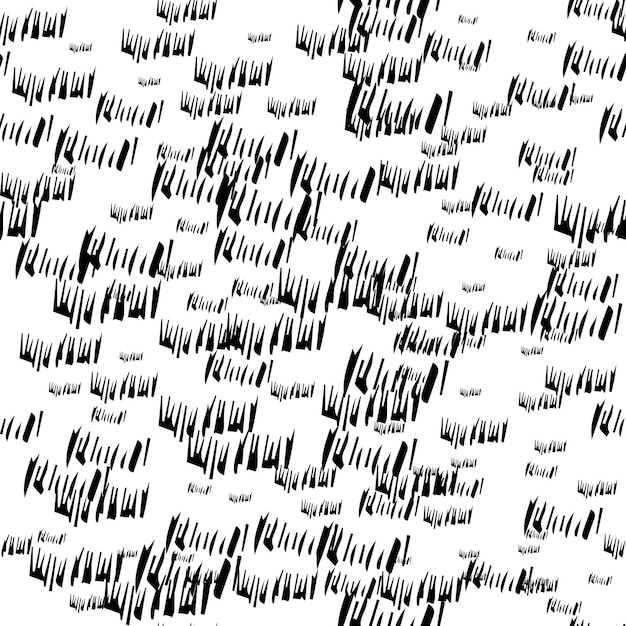 Seamless pattern with black pencil brushstrokes