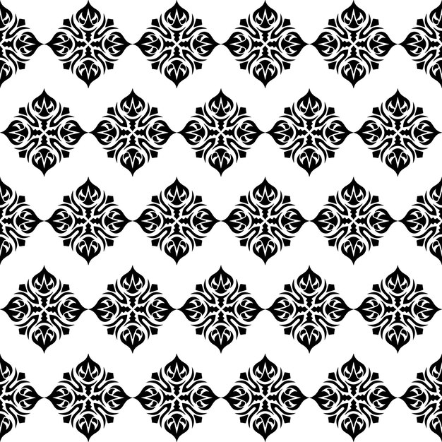seamless pattern with a black and white motif. vector illustration. stock illustration