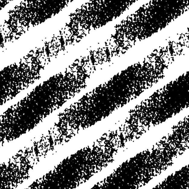 Seamless pattern with black and white striped hand drawn black and yellow paint strokes