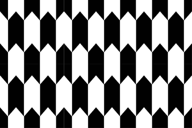 흑백 삼각형으로 된 무 무 패턴 터 일러스트레이션