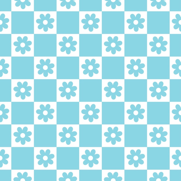 Premium Vector  A blue square paper with flowers on it.