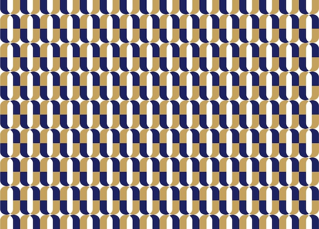 A seamless pattern with blue and gold stripes.