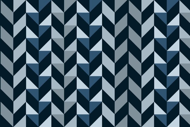 Seamless pattern with blue and gray triangles Vector illustration