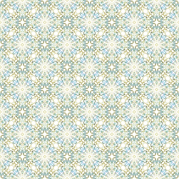 A seamless pattern with blue and white diamonds.