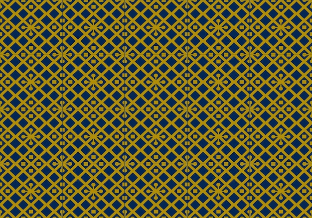 A seamless pattern with blue and yellow squares.