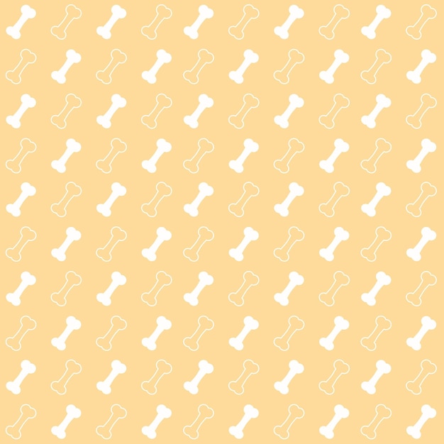 Vector seamless pattern with bones