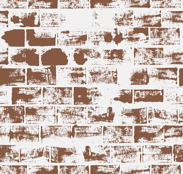 Seamless pattern with brick wall